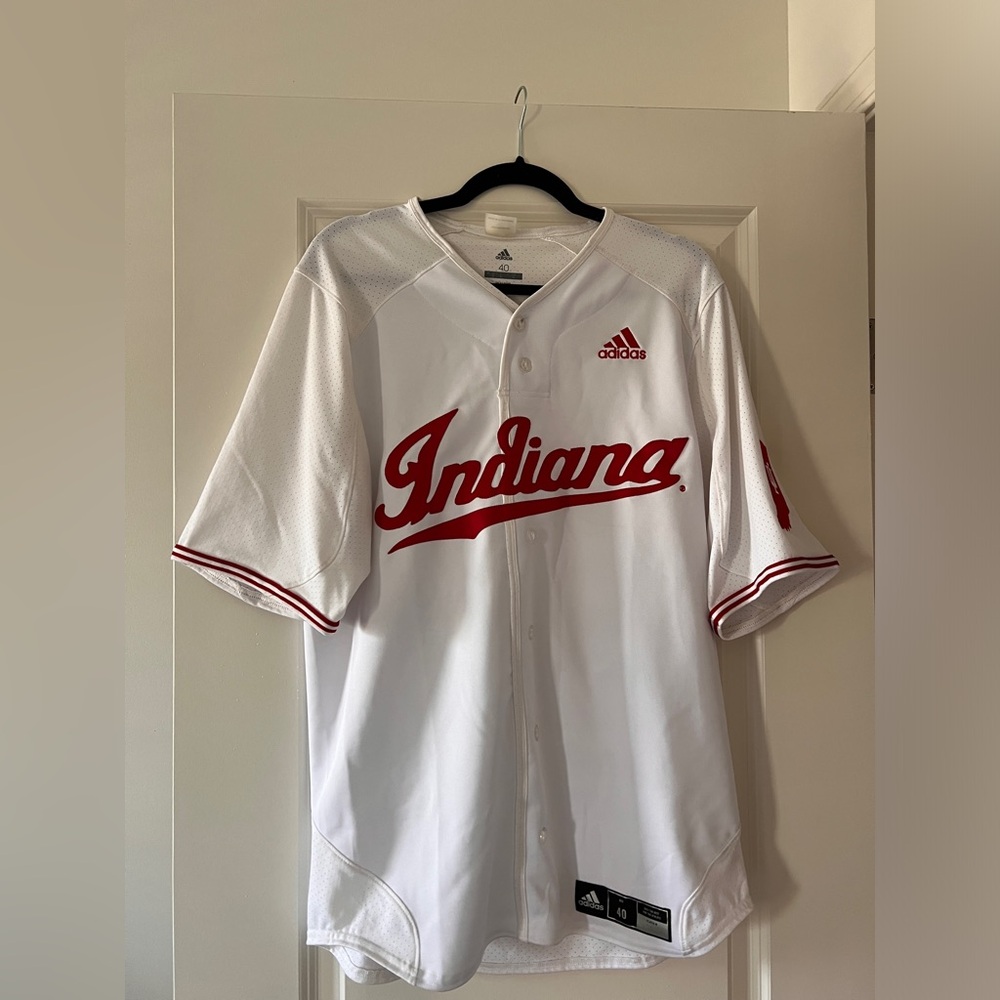 Indiana Hoosiers Adidas Baseball Jersey